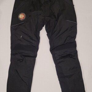 Vintage Genuine Women Indian Motorcycle Tour Pants Moto Biker Black Amour
